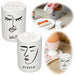 KI-generiertes Bild 2-fach Salzstreuer Pfefferstreuer Salt & Pepper Creme Weiß 6cm Porzellan