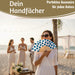 KI-generiertes Bild,Handfächer Holz Stoff Fächer "Cool Vibes Only" Schwarz faltbar Faltfächer