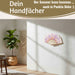 KI-generiertes Bild,Handfächer Holz Stoff Fächer "Blume" Lila Pink Rose faltbar Faltfächer