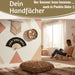 KI-generiertes Bild,Handfächer Holz Stoff Fächer "Cool Vibes Only" Schwarz faltbar Faltfächer