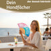 KI-generiertes Bild,Handfächer Holz Stoff Fächer "Cool Vibes Only" Schwarz faltbar Faltfächer