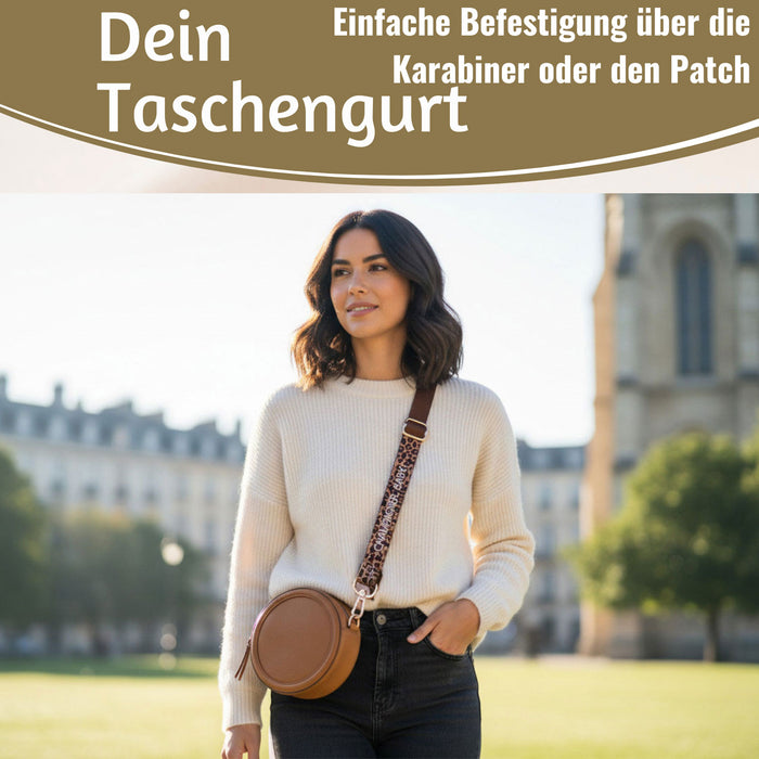 KI-generiertes Bild,Crossbody Handykette Champagner Baby Leo 2 Karabiner zum Umhängen Smartphones