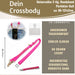 KI-generiertes Bild,Crossbody Handykette Queen Pink Gold 2 Karabiner zum Umhängen Smartphones