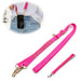 KI-generiertes Bild Crossbody Handykette Queen Pink Gold 2 Karabiner zum Umhängen Smartphones
