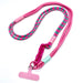 KI-generiertes Bild,Crossbody Handykette Ibiza Pink Türkis Rosa mit Universalpad zum Umhängen Smartphones