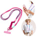 KI-generiertes Bild Crossbody Handykette Ibiza Pink Türkis Rosa mit Universalpad zum Umhängen Smartphones