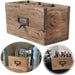 KI-generiertes Bild Holz Apotheker Schublade 18cm Napoli Braun 3 Fächer Cutlery Stiftebox Besteckkorb