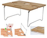 KI-generiertes Bild,Holz Picknicktisch 38x28cm klappbar kleiner Weintisch Outdoor Garten Camping