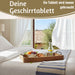 KI-generiertes Bild,Vintage Holz Serviertablett 38x18cm mit Griff Holztablett Küchentablett Deko Tablett