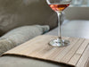 KI-generiertes Bild,Holz Sofatablett Natur Braun 44x24cm flexibles Couchtablett Armlehnen Ablage