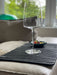 KI-generiertes Bild,Holz Sofatablett Schwarz 44x24cm flexibles Couchtablett Armlehnen Ablage