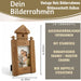 KI-generiertes Bild,Vintage Holz Bilderrahmen 30cm Leuchtturm Braun Maritim Aufsteller Fotorahmen