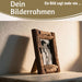 KI-generiertes Bild,Vintage Holz Bilderrahmen 10x15cm Dehli Aufsteller Fotorahmen