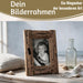 KI-generiertes Bild,Vintage Holz Bilderrahmen 10x15cm Dehli Aufsteller Fotorahmen