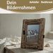 KI-generiertes Bild,Vintage Holz Bilderrahmen 10x15cm Dehli Aufsteller Fotorahmen
