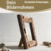 KI-generiertes Bild,Vintage Holz Bilderrahmen 10x15cm Dehli Aufsteller Fotorahmen