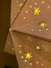 KI-generiertes Bild,3D Holzstern Ø 40cm Braun 10 LED Beleuchtet Weihnachtsstern Faltstern