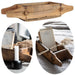 KI-generiertes Bild B-Ware Holz Ziegelform Unika 45x15x9cm 4 Griffe Aufbewahrung-Box Deko-Kiste