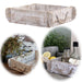 KI-generiertes Bild Holz Ziegelform Unika 30x26x8cm Weiß Schublade alte Backsteinform Cutlery Deko