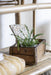 KI-generiertes Bild,Holz Aufbewahrung-Box 32x15x10cm B-Ware 1-fach Ziegelform-Optik Cutlery Deko