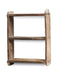 KI-generiertes Bild,Vintage Holz Wandregal 31x25cm Braun Ziegelform Küchenregal Wandboard