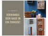 KI-generiertes Bild,Vintage Holz Wandregal 31x25cm Braun Ziegelform Küchenregal Wandboard