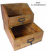KI-generiertes Bild,Holz Apotheker Schublade 24cm Napoli Cutlery Besteckkasten Besteckkorb