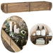KI-generiertes Bild B-Ware Holz Ziegelform Unika 57x15x10cm 2-fach Aufbewahrung-Box Cutlery Deko