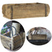 KI-generiertes Bild B-Ware Holz Ziegelform Unika 31x15x9,5cm Braun 3-fach alte Backsteinform Cutlery Deko