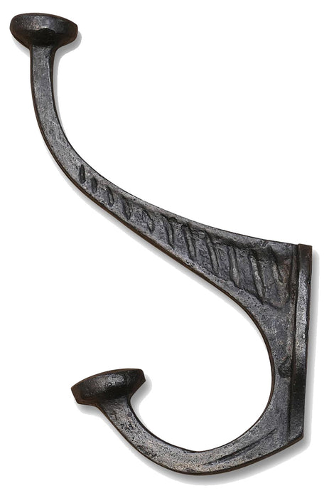 KI-generiertes Bild,Vintage Doppel Kleiderhaken 13x3cm Schwarz Garderobenhaken Wandhaken