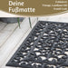 KI-generiertes Bild,Türmatte Fußmatte Gummi Filigran 75x45cm Schwarz Fußabtreter Türvorleger