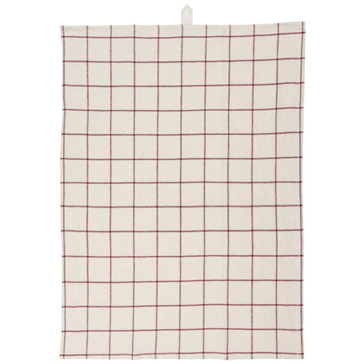 KI-generiertes Bild,Vintage Geschirrtuch 50x70cm Karo Beige Rot 100% Baumwolle Geschirr Handtuch