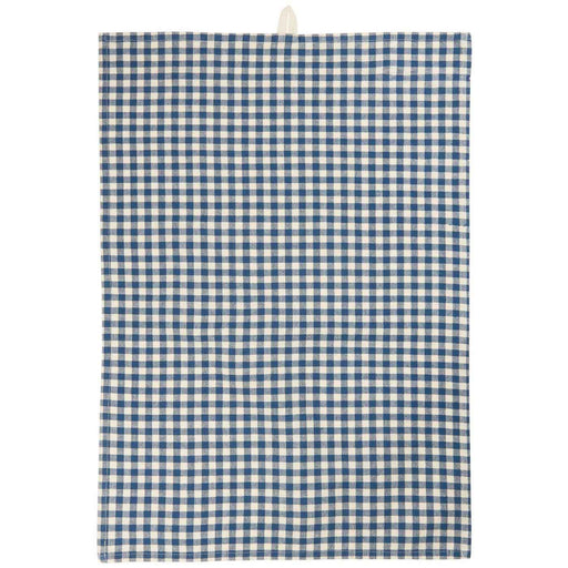 KI-generiertes Bild,Vintage Geschirrtuch 50x70cm Blau Weiß Natur Karo 100% Baumwolle Geschirr