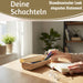 KI-generiertes Bild,Vintage Holz Schachtel 3´er Set Bambus mit Deckel Geschenkbox Aufbewahrungsbox