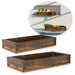 KI-generiertes Bild Vintage Holz Serviertablett Unika Set 2-fach Braun Deko Kerzentablett Ib Laursen