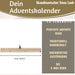 KI-generiertes Bild,Vintage Holz Adventskalender gehender Gardist 50cm Countdown Xmas Deko