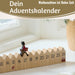 KI-generiertes Bild,Vintage Holz Adventskalender gehender Gardist 50cm Countdown Xmas Deko
