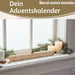 KI-generiertes Bild,Vintage Holz Adventskalender gehender Gardist 50cm Countdown Xmas Deko
