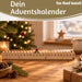 KI-generiertes Bild,Vintage Holz Adventskalender gehender Gardist 50cm Countdown Xmas Deko