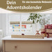 KI-generiertes Bild,Vintage Holz Adventskalender fahrendes Weihnachtsauto 50cm Countdown Xmas Deko