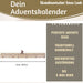 KI-generiertes Bild,Vintage Holz Adventskalender hüpfende Wichtelmann 50cm Countdown Xmas Deko