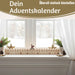 KI-generiertes Bild,Vintage Holz Adventskalender hüpfende Wichtelmann 50cm Countdown Xmas Deko