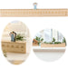 KI-generiertes Bild Vintage Holz Adventskalender gehender Engel 50cm Countdown Xmas Deko