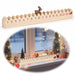 KI-generiertes Bild Vintage Holz Adventskalender hüpfende Rentier 50cm Countdown Xmas Deko