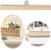 KI-generiertes Bild Vintage Holz Adventskalender gehender Stern Silber glänzend 50cm Countdown Xmas Deko