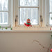 KI-generiertes Bild,Vintage Holz Adventskalender fahrendes Weihnachtsauto 50cm Countdown Xmas Deko