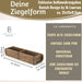 KI-generiertes Bild,IB Laursen Holz Ziegelform 57x15x10cm Unika Braun 2-fach alte Backsteinform Cutlery