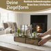 KI-generiertes Bild,IB Laursen Holz Ziegelform 57x15x10cm Unika Braun 2-fach alte Backsteinform Cutlery