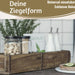 KI-generiertes Bild,IB Laursen Holz Ziegelform 57x15x10cm Unika Braun 2-fach alte Backsteinform Cutlery