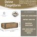 KI-generiertes Bild,IB Laursen Holz Ziegelform Unika 31x15cm Braun alte Backsteinform Cutlery Deko